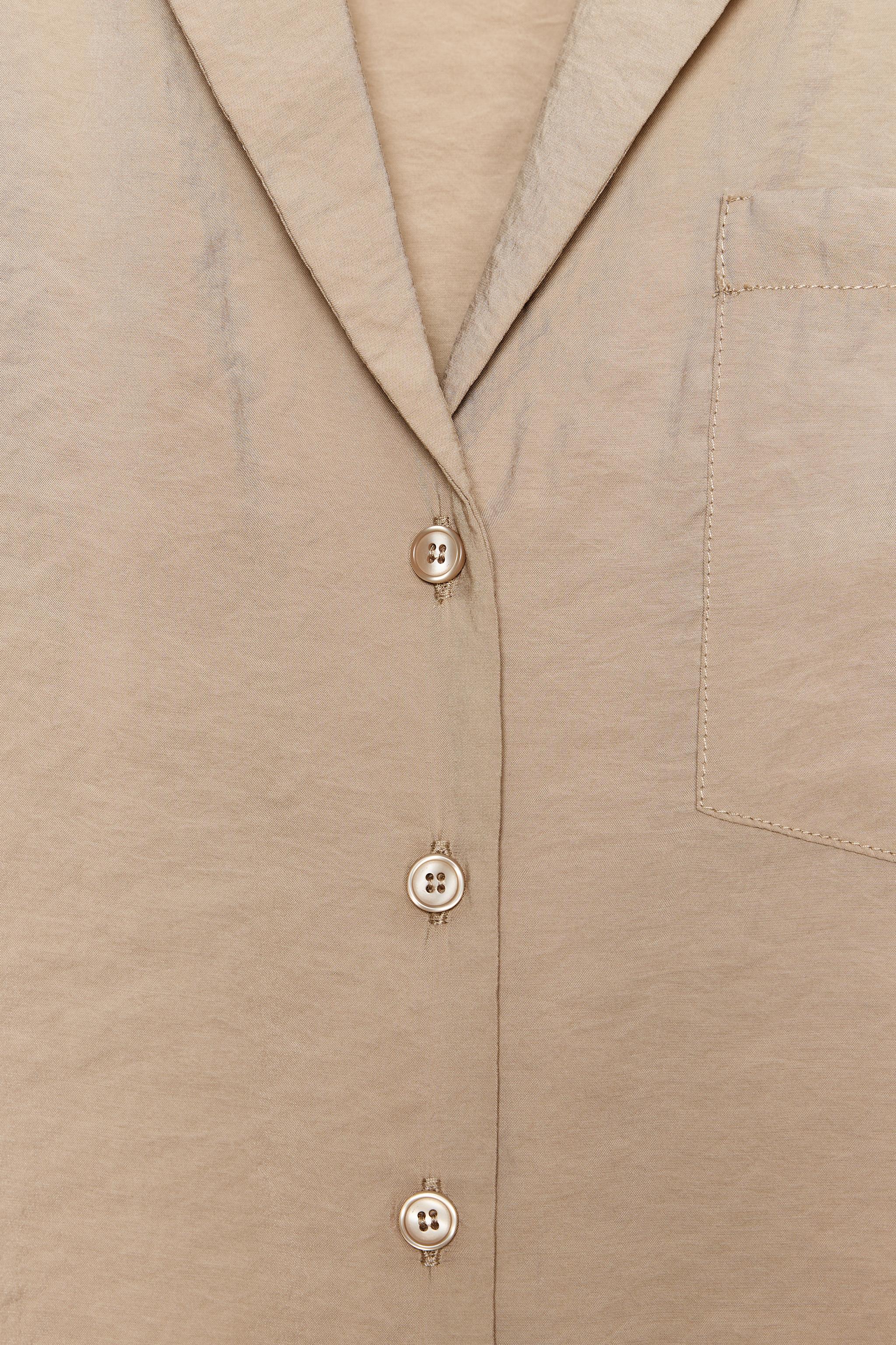 CHEMISE FLUIDE MANCHES COURTES